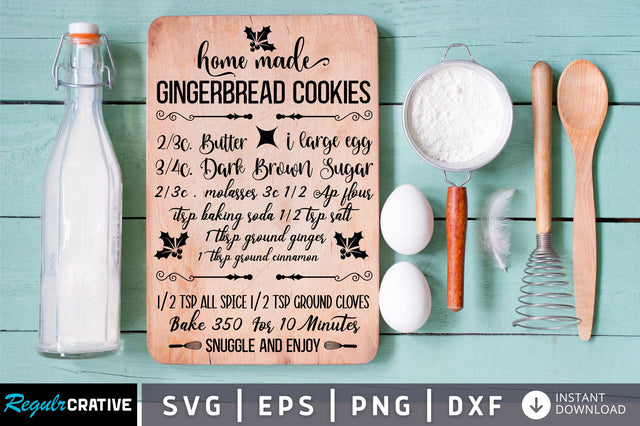 Home made Gingerbread cookies 2 3c Svg Design SVG Regulrcrative 
