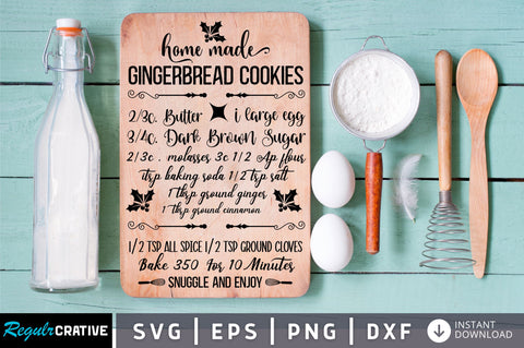 Home made Gingerbread cookies 2 3c Svg Design SVG Regulrcrative 