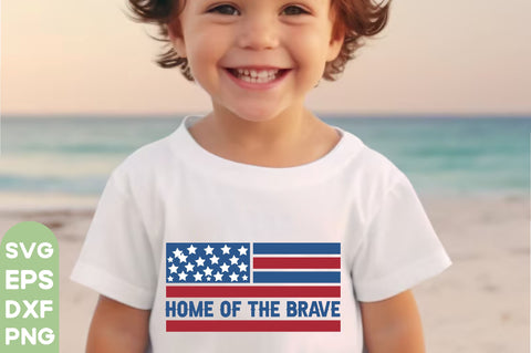 Home of the brave, Patriotic Flag Svg Bundle, American Flag SVG Bundle, July 4th, Patriotic Svg, Fourth Of July,Funny Quote Svg,flag svg,flag PNG, SVG farhad farhad 