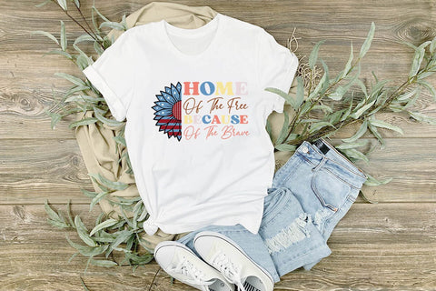 home of the free because of the brave SVG Angelina750 