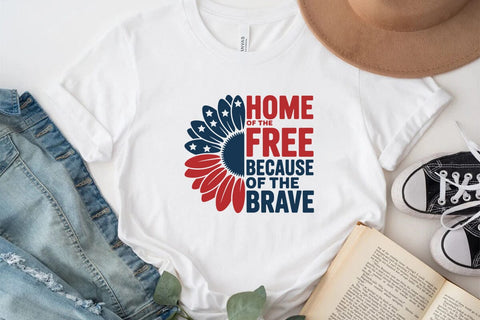 Home of the Free Because of the Brave SVG Angelina750 