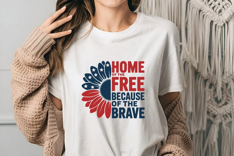 Home of the Free Because of the Brave SVG Angelina750 