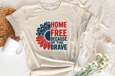 Home of the Free Because of the Brave SVG Angelina750 