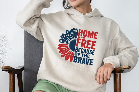 Home of the Free Because of the Brave SVG Angelina750 