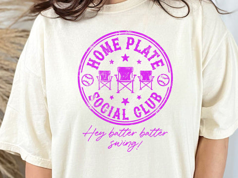 Home Plate Social Club Softball SVG, Softball Svg SVG DesignDestine 