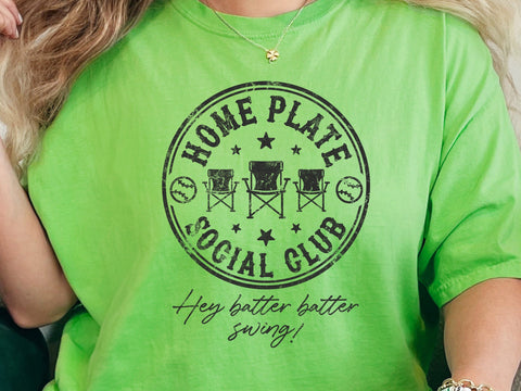 Home Plate Social Club Softball SVG, Softball Svg SVG DesignDestine 