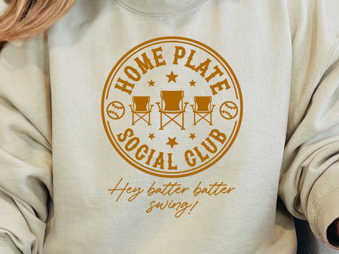 Home Plate Social Club Softball SVG, Softball Svg SVG DesignDestine 