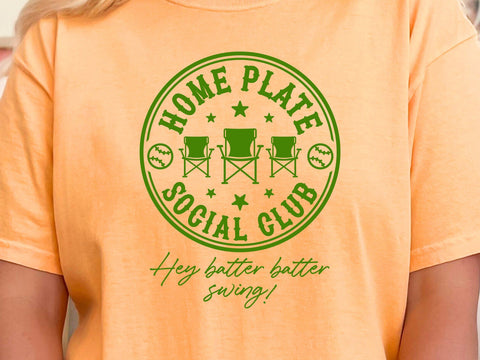 Home Plate Social Club Softball SVG, Softball Svg SVG DesignDestine 