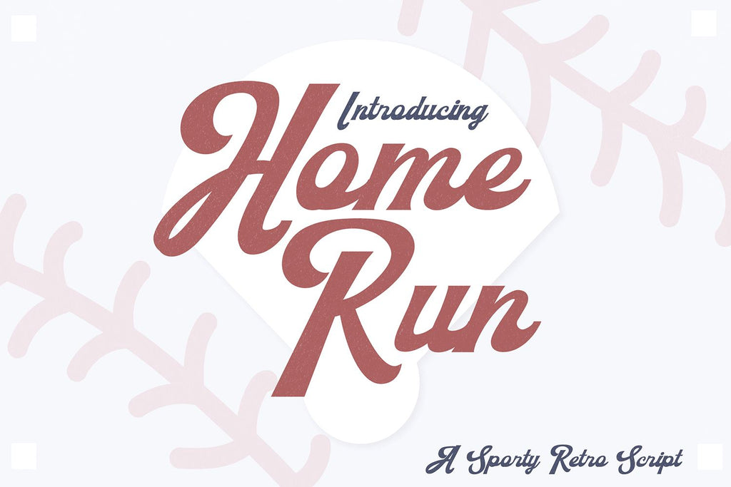 Home Run Retro Sports Script - So Fontsy