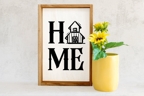 Home Sign SVG I Farmhouse Sign SVG I Country Signs SVG SVG Happy Printables Club 