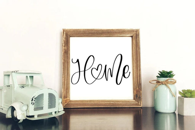 Home Sign SVG - Welcome Home Porch Sign Cut File SVG Silhouette School Blog Design Shop 