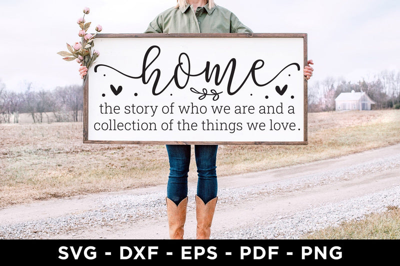 Home SVG - Family Sign Cut File SVG CraftLabSVG 