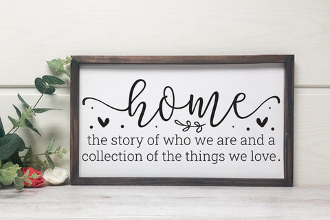 Home SVG - Family Sign Cut File SVG CraftLabSVG 