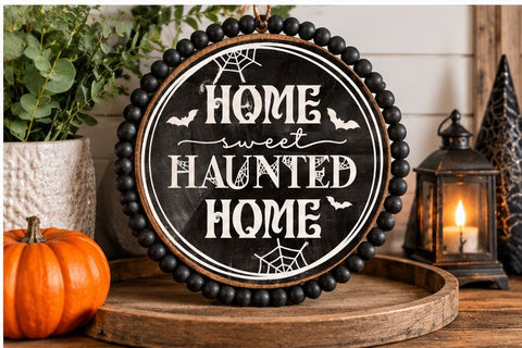 Home Sweet Haunted Home SVG - Halloween Cut File PNG SVG Silhouette School Blog Design Shop 