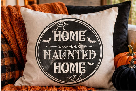 Home Sweet Haunted Home SVG - Halloween Cut File PNG SVG Silhouette School Blog Design Shop 