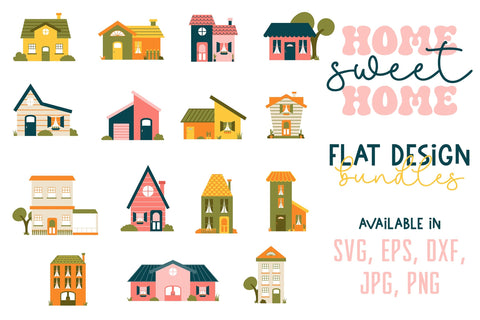 Home Sweet Home Clipart Bundle SVG dapiyupi store 