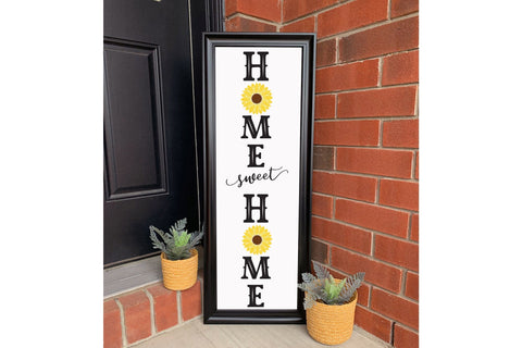 Home Sweet Home Cut File - Sunflower Porch Sign SVG SVG CraftLabSVG 