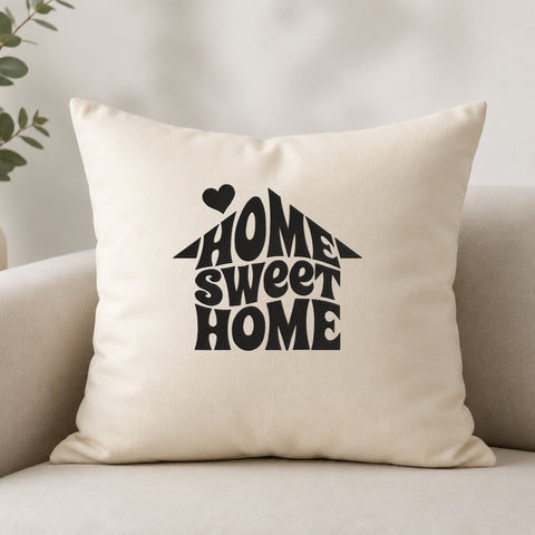 Home Sweet Home Embroidery Design – Retro House Typography Heart Machine Embroidery File Embroidery/Applique DESIGNS PatternFeed8 