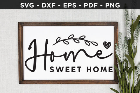 Home Sweet Home | Family Sign Cut File SVG CraftLabSVG 