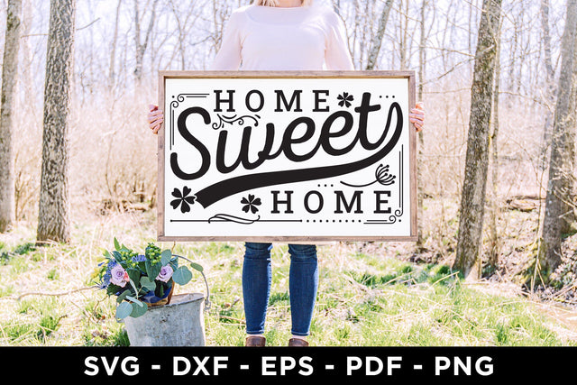 Home Sweet Home | Farmhouse Sign SVG SVG CraftLabSVG 