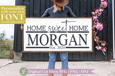Home Sweet Home SVG, Family Sign SVG SVG LilleJuniper 