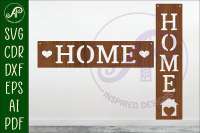 Home Word wall art sign, SVG file SVG APInspireddesigns 