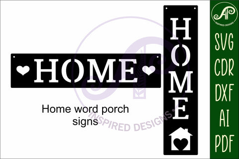 Home Word wall art sign, SVG file SVG APInspireddesigns 