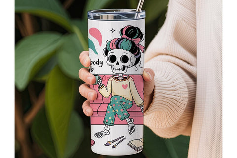 Homebody Club 20oz Tumbler Wrap Sublimation DesignSVG 