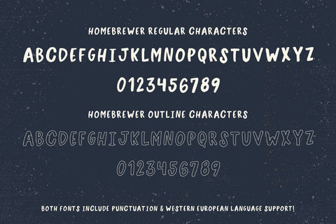 Homebrewer Sans and Outline Font Duo Font Beck McCormick 
