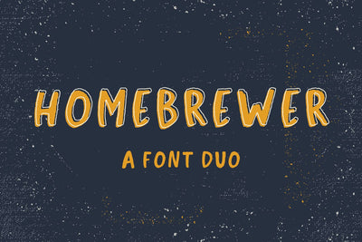 Homebrewer Sans and Outline Font Duo Font Beck McCormick 