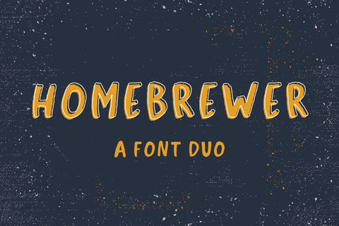 Homebrewer Sans and Outline Font Duo Font Beck McCormick 