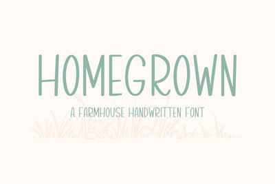 Homegrown, Farmhouse Handwritten Font, Cute Handwriting Font Designing Digitals 