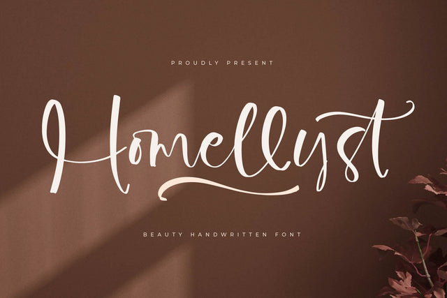 Homellyst - Beauty Handwritten Font Font Letterena Studios 