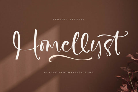 Homellyst - Beauty Handwritten Font Font Letterena Studios 