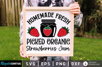 Homemade fresh picked organic svg design SVG Regulrcrative 