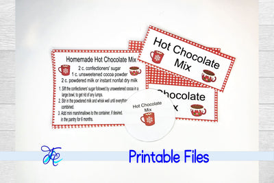 Homemade Hot Chocolate Mix 3D Paper Family Creations 