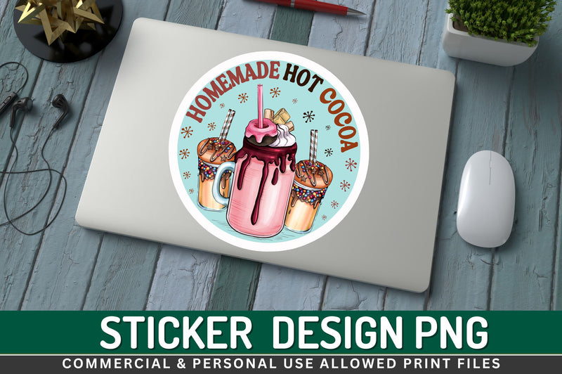 Homemade hot Sticker Design - So Fontsy