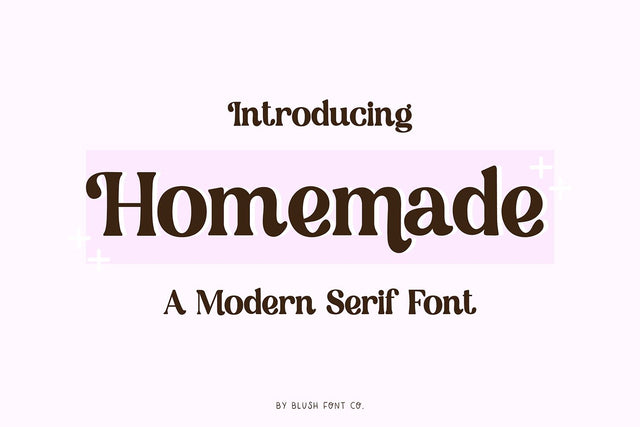 Homemade Modern Serif Font Font Blush Font Co. 