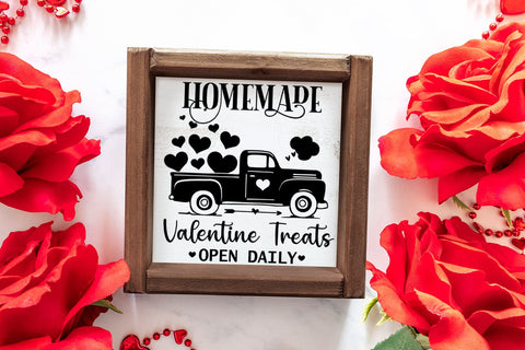 Homemade Valentine Treats Sign SVG I Farmhouse Valentine SVG SVG Happy Printables Club 