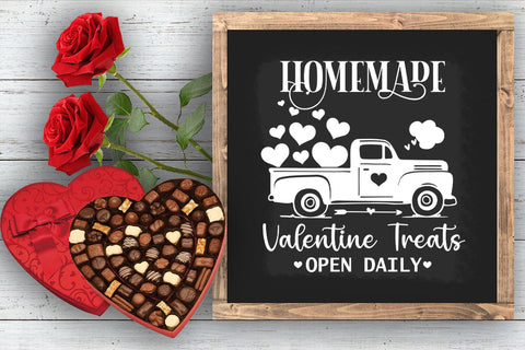 Homemade Valentine Treats Sign SVG I Farmhouse Valentine SVG SVG Happy Printables Club 