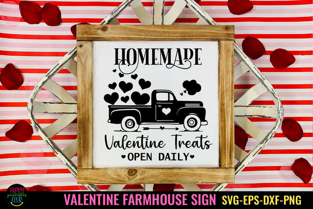 Homemade Valentine Treats Sign SVG I Farmhouse Valentine SVG SVG Happy Printables Club 