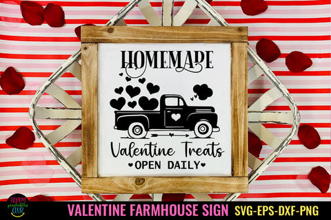 Homemade Valentine Treats Sign SVG I Farmhouse Valentine SVG SVG Happy Printables Club 