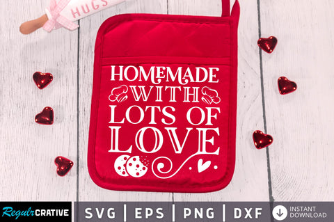 Homemade with lots of love Svg Design SVG Regulrcrative 
