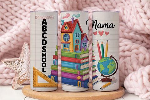 Homeschool Mama 20oz Tumbler Wrap Sublimation DesignSVG 
