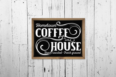 Hometown Coffee House | Vintage Coffee Sign SVG SVG CraftLabSVG 