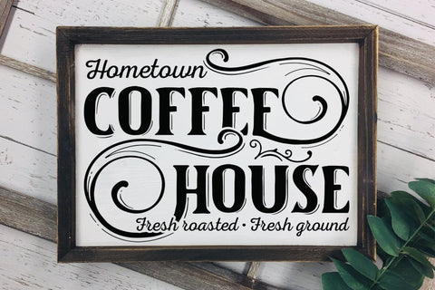 Hometown Coffee House | Vintage Coffee Sign SVG SVG CraftLabSVG 