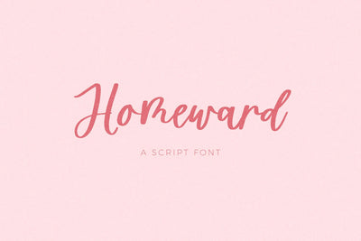 Homeward Script Font Beck McCormick 