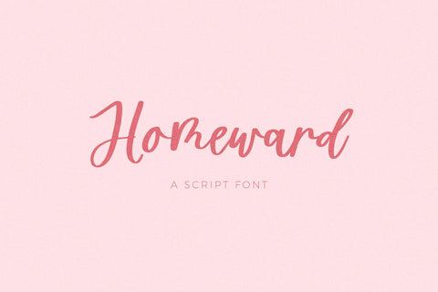 Homeward Script Font Beck McCormick 