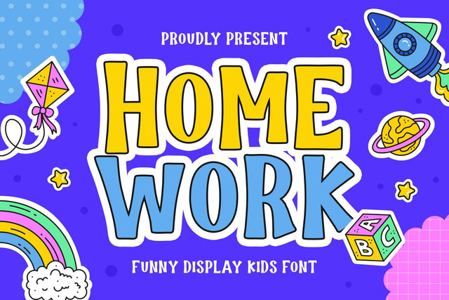 Homework Font Mozarella 