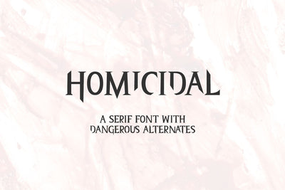 Homicidal Serif Font Beck McCormick 